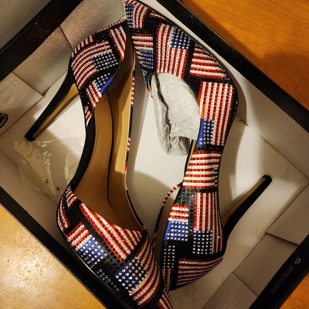 I N C International Concepts American Flag Heels